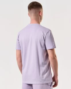 Weekend Offender Millergrove T-Shirt Periwinkle/Bright Navy -Fashion sportswear TSSS2402 MILLERGROVE PERIWINKLE 6037 MODEL