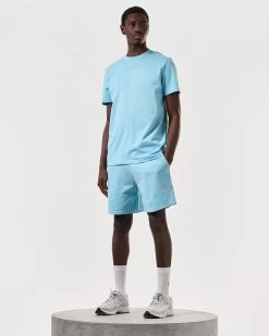 Weekend Offender Millergrove T-Shirt Saltwater Blue/White -Fashion sportswear TSSS2402 MILLERGROVE SALTWATER 6617