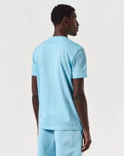 Weekend Offender Millergrove T-Shirt Saltwater Blue/White -Fashion sportswear TSSS2402 MILLERGROVE SALTWATER 6625