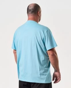 Weekend Offender Millergrove T-Shirt Saltwater Blue/White - Plus Size -Fashion sportswear TSSS2402X MILLERGROVE SALTWATER 8200 PLUS