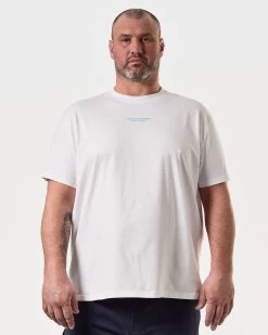 Weekend Offender Millergrove T-Shirt White/Saltwater Blue - Plus Size -Fashion sportswear TSSS2402X MILLERGROVE WHITE 8102 PLUS