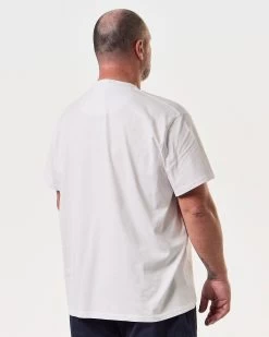 Weekend Offender Millergrove T-Shirt White/Saltwater Blue - Plus Size -Fashion sportswear TSSS2402X MILLERGROVE WHITE 8104 PLUS