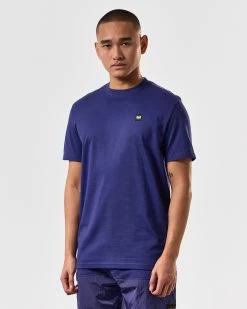 Weekend Offender Garcia T-Shirt Bright Navy -Fashion sportswear TSSS2403 GARCIA BRIGHT NAVY 4327 MODEL
