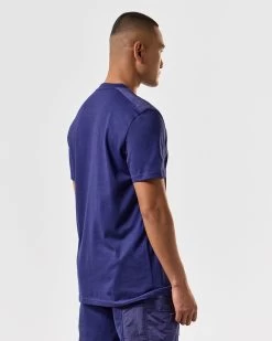 Weekend Offender Garcia T-Shirt Bright Navy -Fashion sportswear TSSS2403 GARCIA BRIGHT NAVY 4329 MODEL