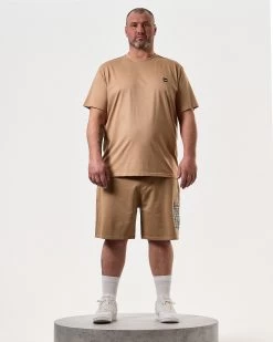 Weekend Offender Manuel T-Shirt Cognac Brown - Plus Size -Fashion sportswear TSSS2405X MANUEL COGNAC 8077 PLUS