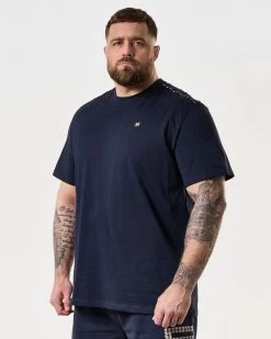 Weekend Offender Manuel T-Shirt Navy - Plus Size -Fashion sportswear TSSS2405X MANUEL NAVY 8215 PLUS