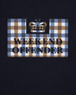 Weekend Offender Dygas T-Shirt Navy -Fashion sportswear TSSS2406 DYGAS NAVY 7664