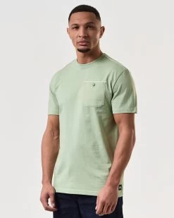 Weekend Offender Kea Pocket T-Shirt Pale Moss Green -Fashion sportswear TSSS2408 KEA PALE MOSS 7308