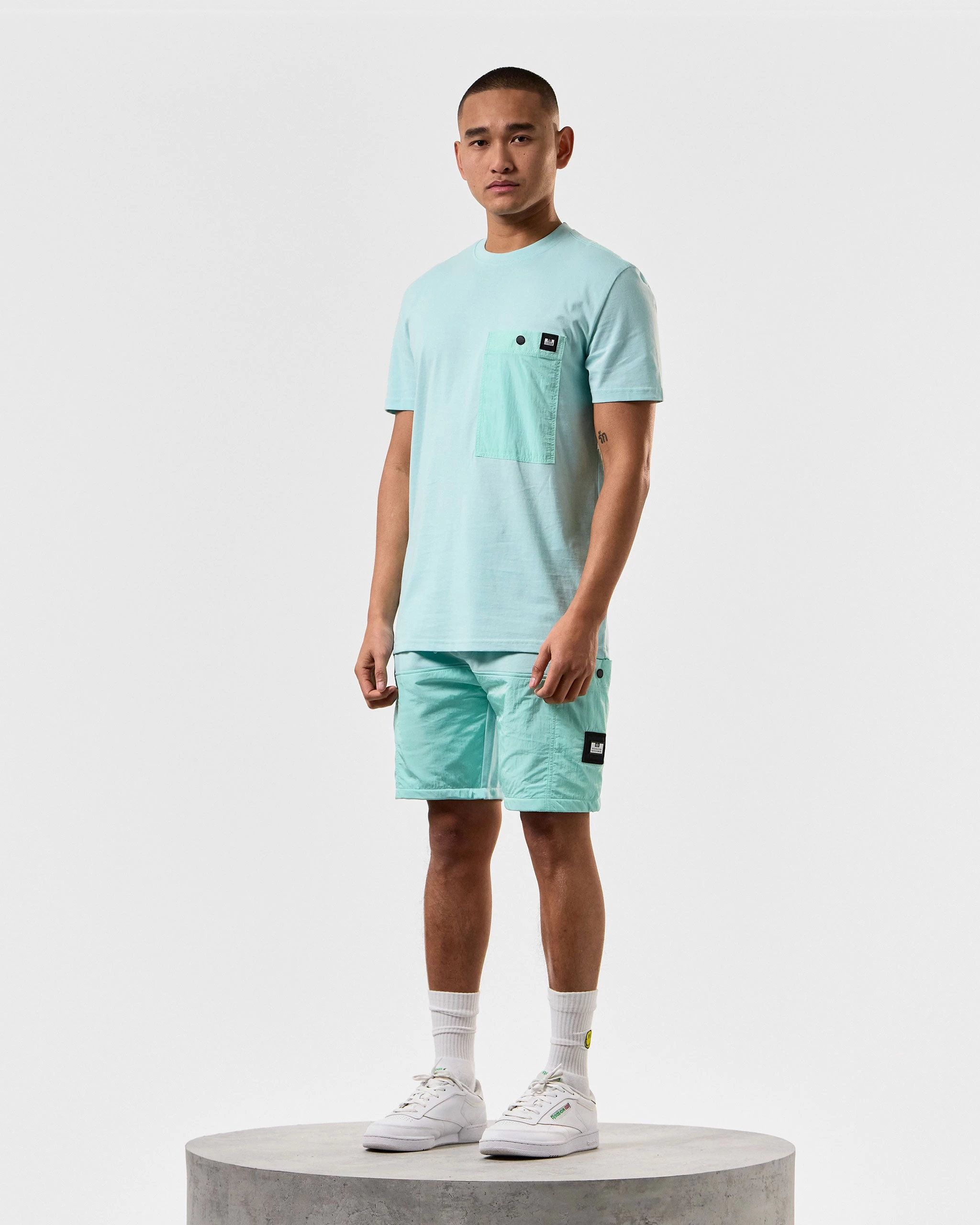 Weekend Offender Tabiti Pocket T-Shirt Celeste Green 2 Weekend Offender Tabiti Pocket T-Shirt Celeste Green - Image 2
