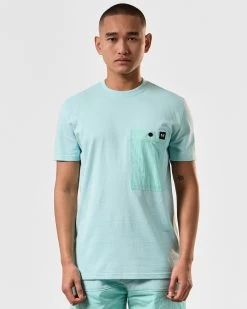Weekend Offender Tabiti Pocket T-Shirt Celeste Green 8 Weekend Offender Tabiti Pocket T-Shirt Celeste Green -Fashion sportswear TSSS2413 TABITI CELESTE 4158 MODEL