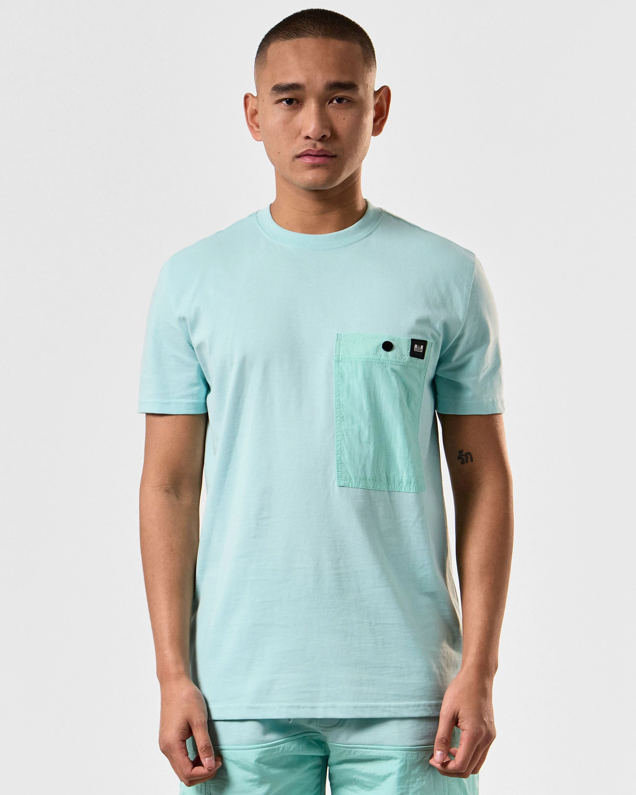 Weekend Offender Tabiti Pocket T-Shirt Celeste Green 3 Weekend Offender Tabiti Pocket T-Shirt Celeste Green - Image 3