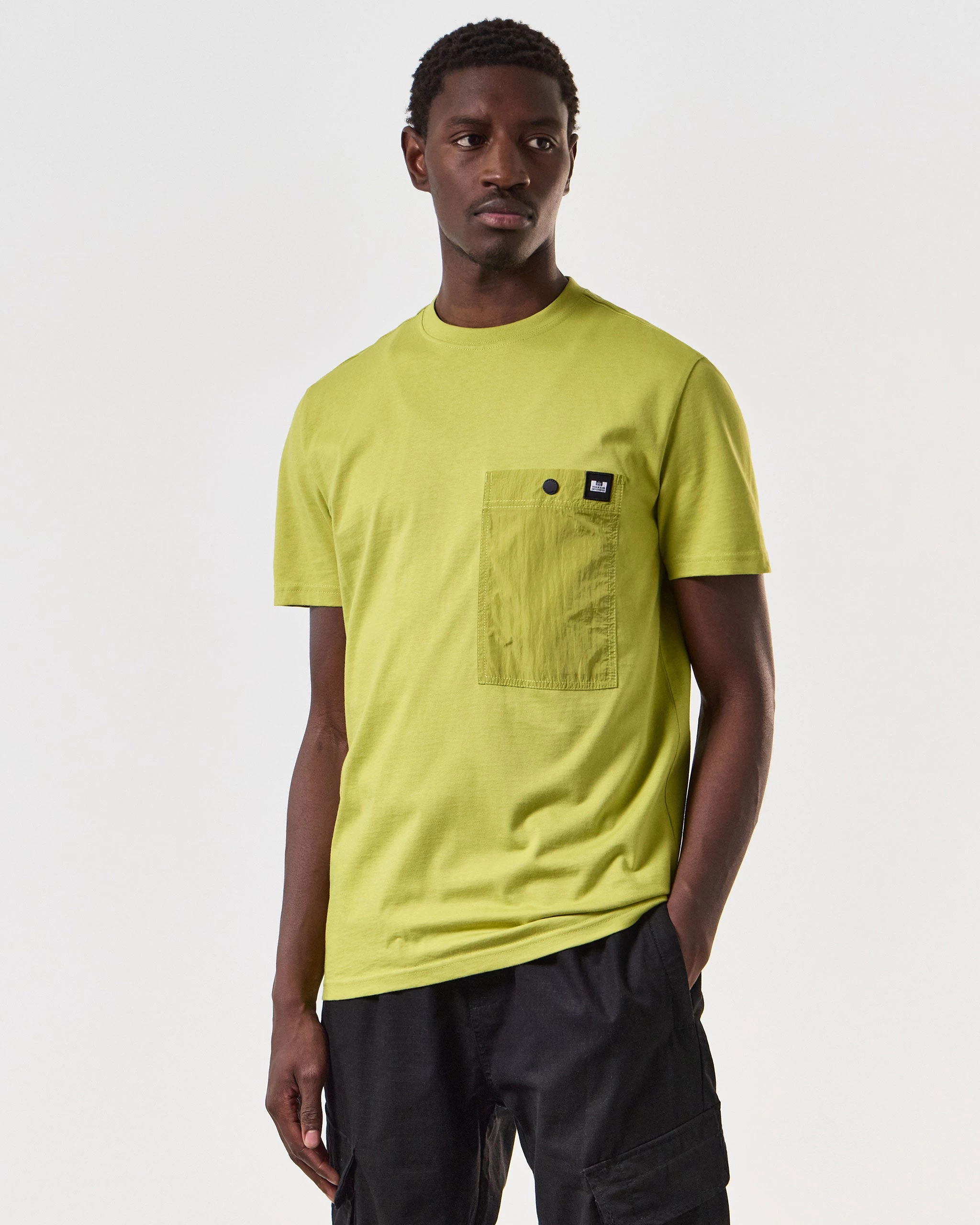 Weekend Offender Tabiti Pocket T-Shirt Limeish Green 3 Weekend Offender Tabiti Pocket T-Shirt Limeish Green - Image 3