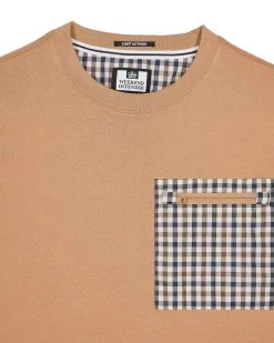 Weekend Offender Gorman Pocket T-Shirt Cognac Brown -Fashion sportswear TSSS2416 GORMAN COGNAC 5474