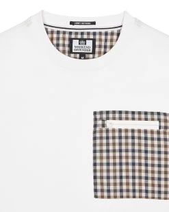 Weekend Offender Gorman Pocket T-Shirt White -Fashion sportswear TSSS2416 GORMAN WHITE 5477