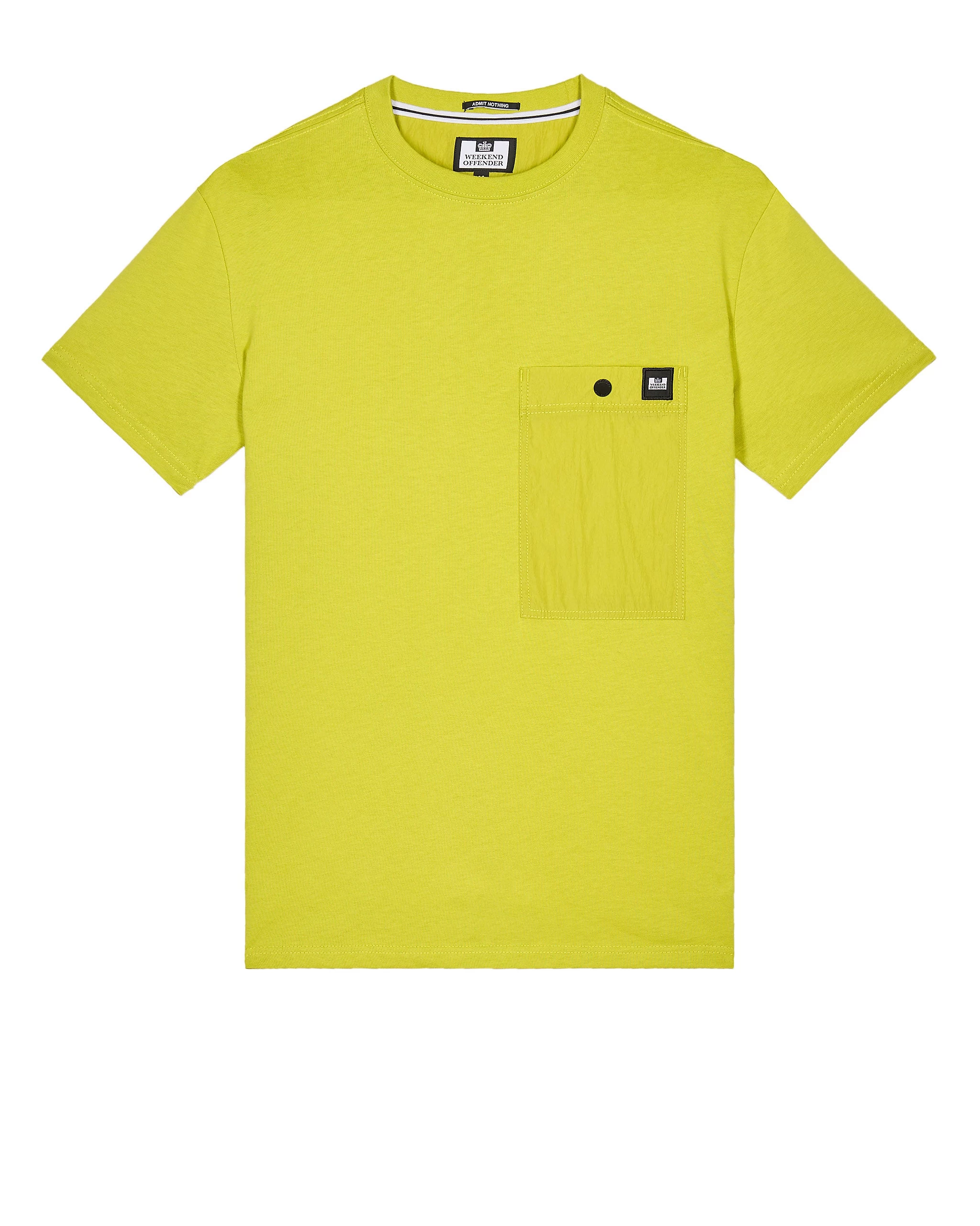 Weekend Offender Tabiti Pocket T-Shirt Limeish Green 1 Weekend Offender Tabiti Pocket T-Shirt Limeish Green