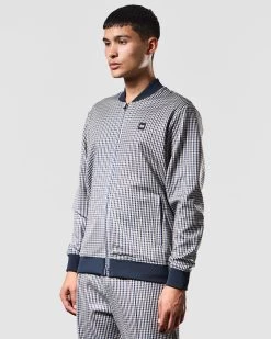 Weekend Offender Solomun Track Top House Check -Fashion sportswear TTAW2303 SOLOMUN CHECK 1269 MODEL