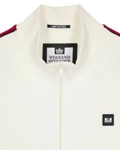 Weekend Offender Pawsa Taped Track Top Winter White -Fashion sportswear TTAW2304 PAWSA WHITE 3588