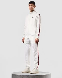 Weekend Offender Pawsa Taped Track Top Winter White -Fashion sportswear TTAW2304 PAWSA WINTER WHITE 1210 MODEL