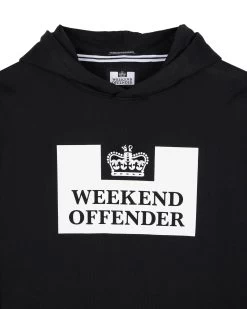 Weekend Offender Kids HM Service Classic Hoodie Black -Fashion sportswear WOHD 370 HM SERVICE HOOD BLACK 2982