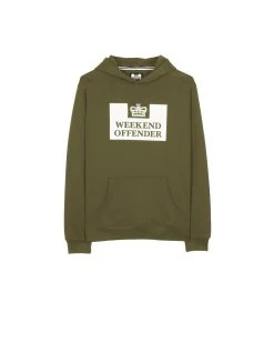Weekend Offender Kids HM Service Classic Hoodie Dark Green