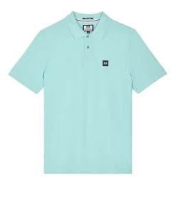 Weekend Offender Caneiros Polo Shirt Celeste Green
