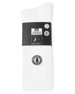 Weekend Offender Keep The Faith Sports Socks White Pack Of 3 -Fashion sportswear WOSSM 005 Keep The Faith DetailC