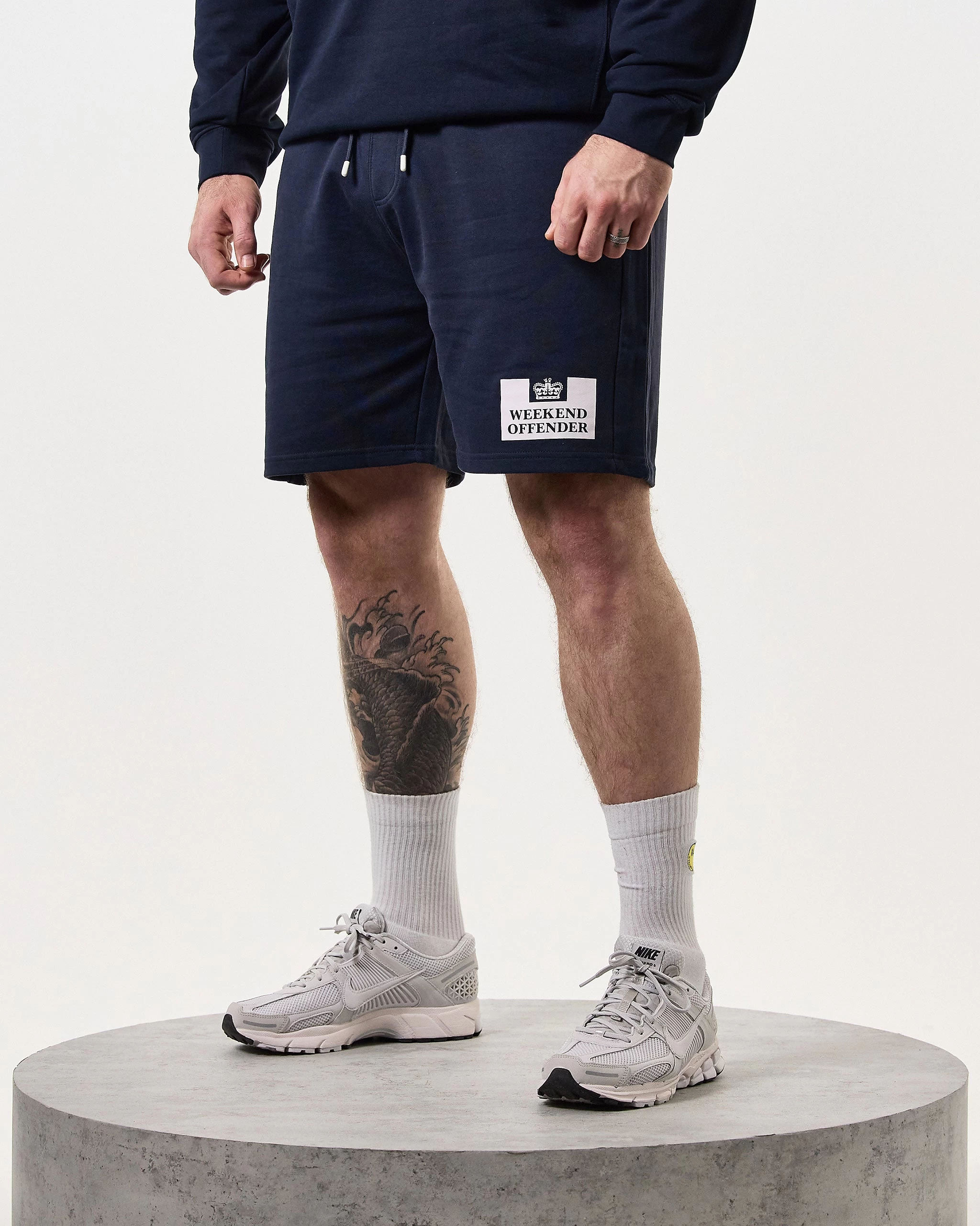 Weekend Offender Action Classic Shorts Navy - Plus Size 3 Weekend Offender Action Classic Shorts Navy - Plus Size - Image 3